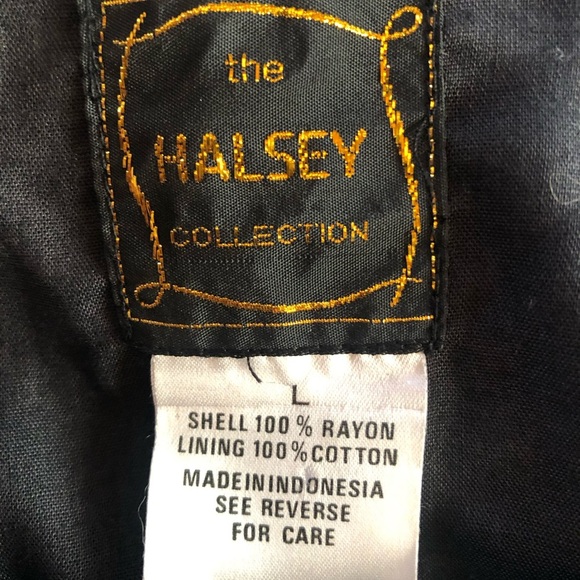 THE HALSEY COLLECTION Large Beaded Vest (vintage) - Picture 9 of 9